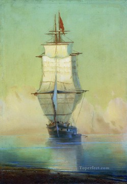 Ivan Aivazovsky ship on peace Seascape Oil Paintings